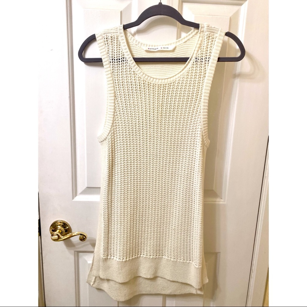 Athleta Sleeveless Sweater Tank NWOT Size M